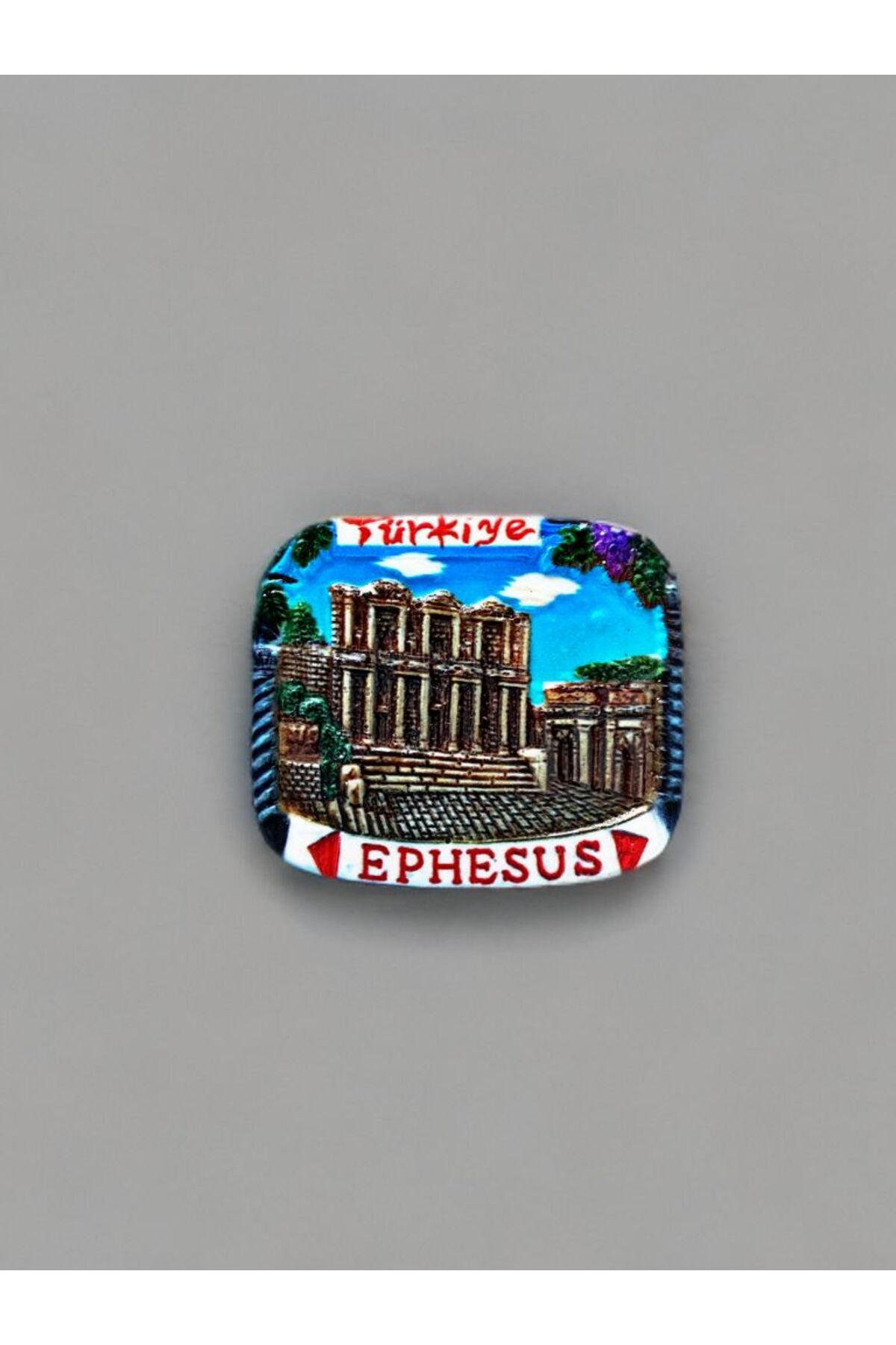 Home EPHESUS (EFES) Temalı Polyester Magnet. 7,5 x 6,5 cm.