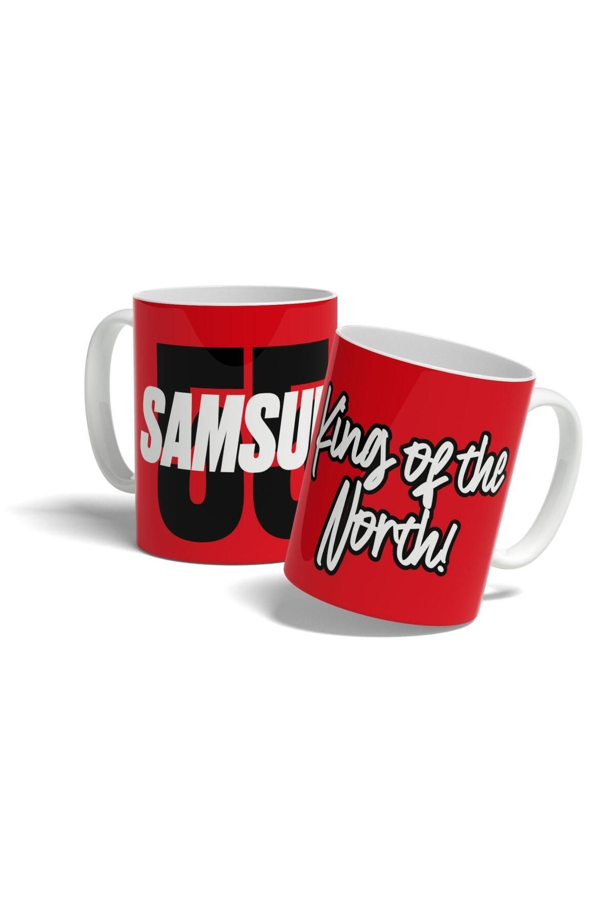 BİBANAPROMOSYON Samsunspor Kupa Bardak Samsun Taraftar King of the North Tasarım Baskılı Hediye Kupa Bardak