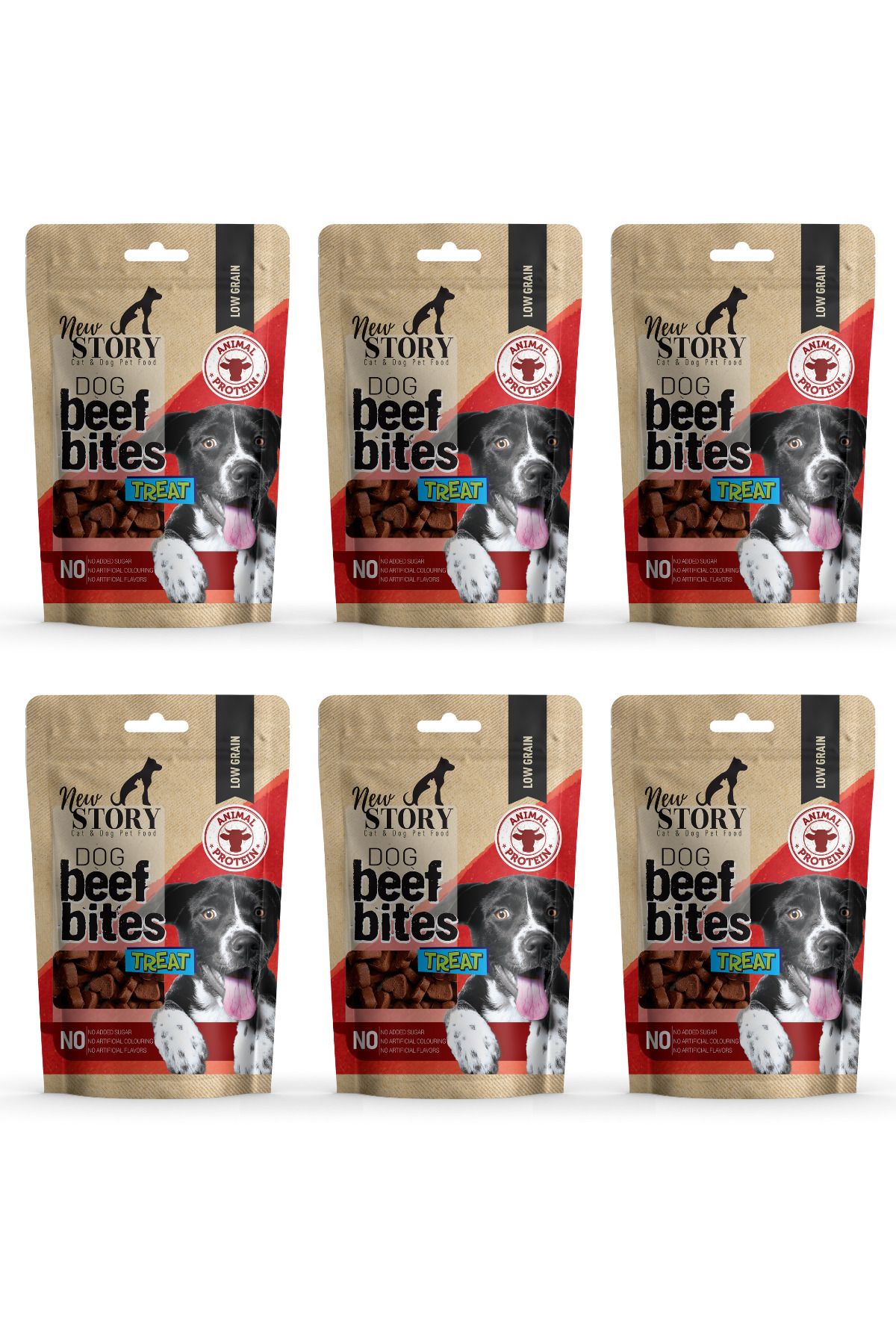 New Story Dog Beef Bites 6x80Gr. Biftekli, Köpek Ödül Maması