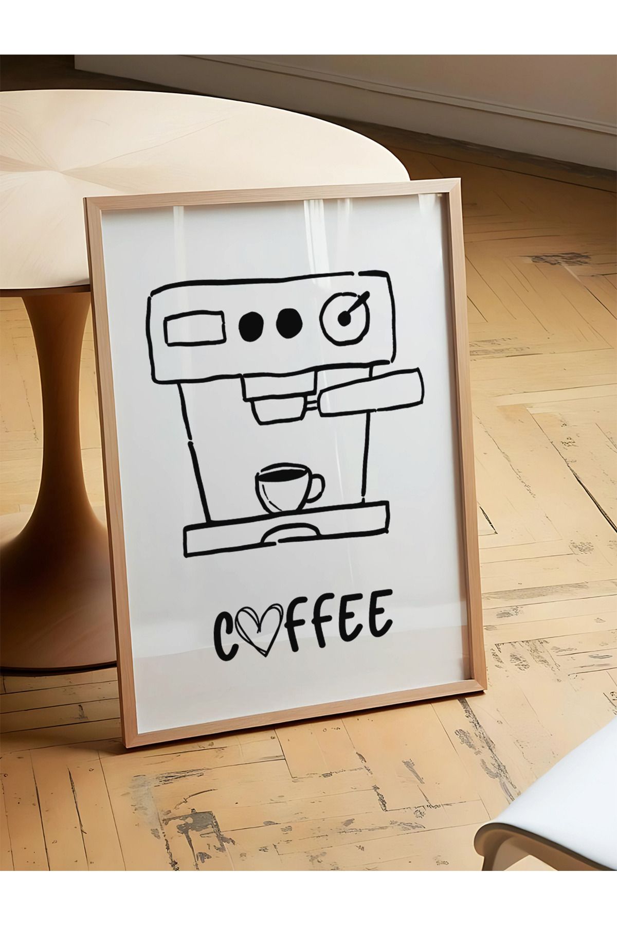 DES VU PRINT Kahve Posteri, Kahve Köşesi Kahve Espresso Temalı Çerçevesiz Poster