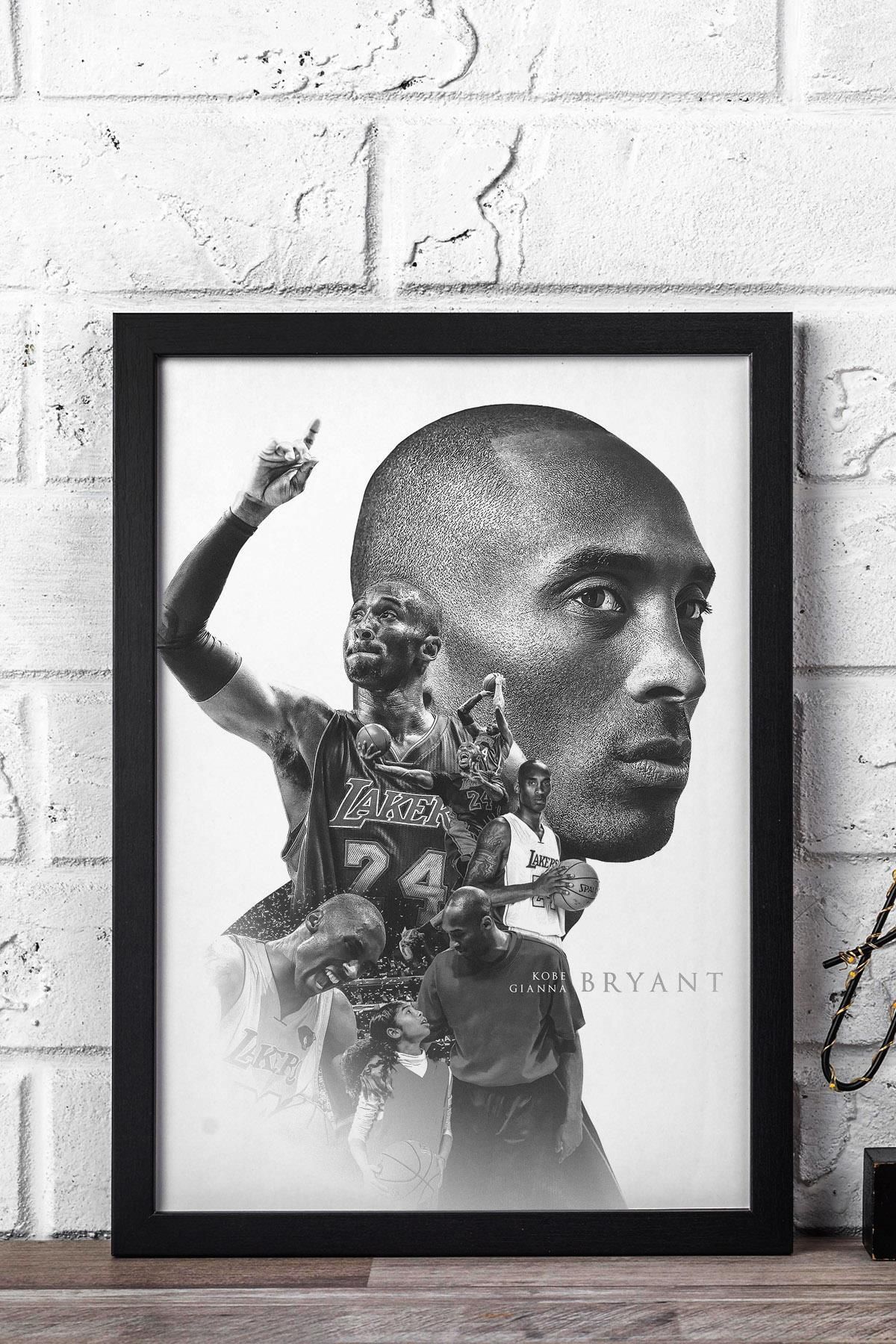 Saturn Kobe Bryant Çerçeveli Tablo - Basketbol NBA Posteri Tablo