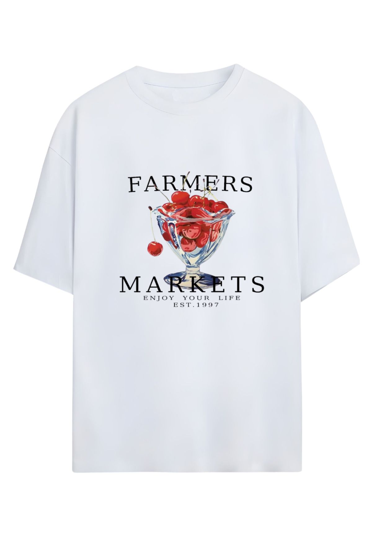 MAGORS GraffTee %100 Organik Pamuk Bisiklet Yaka Illustrasyon Baskılı Özel Tasarım T-shirt