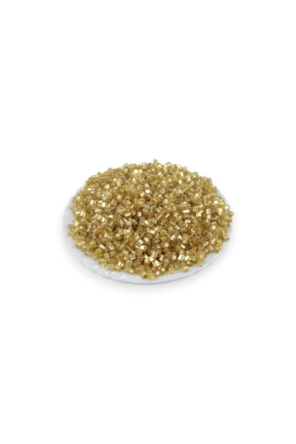 Serhat Aksesuar ve El İşçilik Açık Sarı 5x4 mm Büyük Kesme Boncuk 50 Gr
