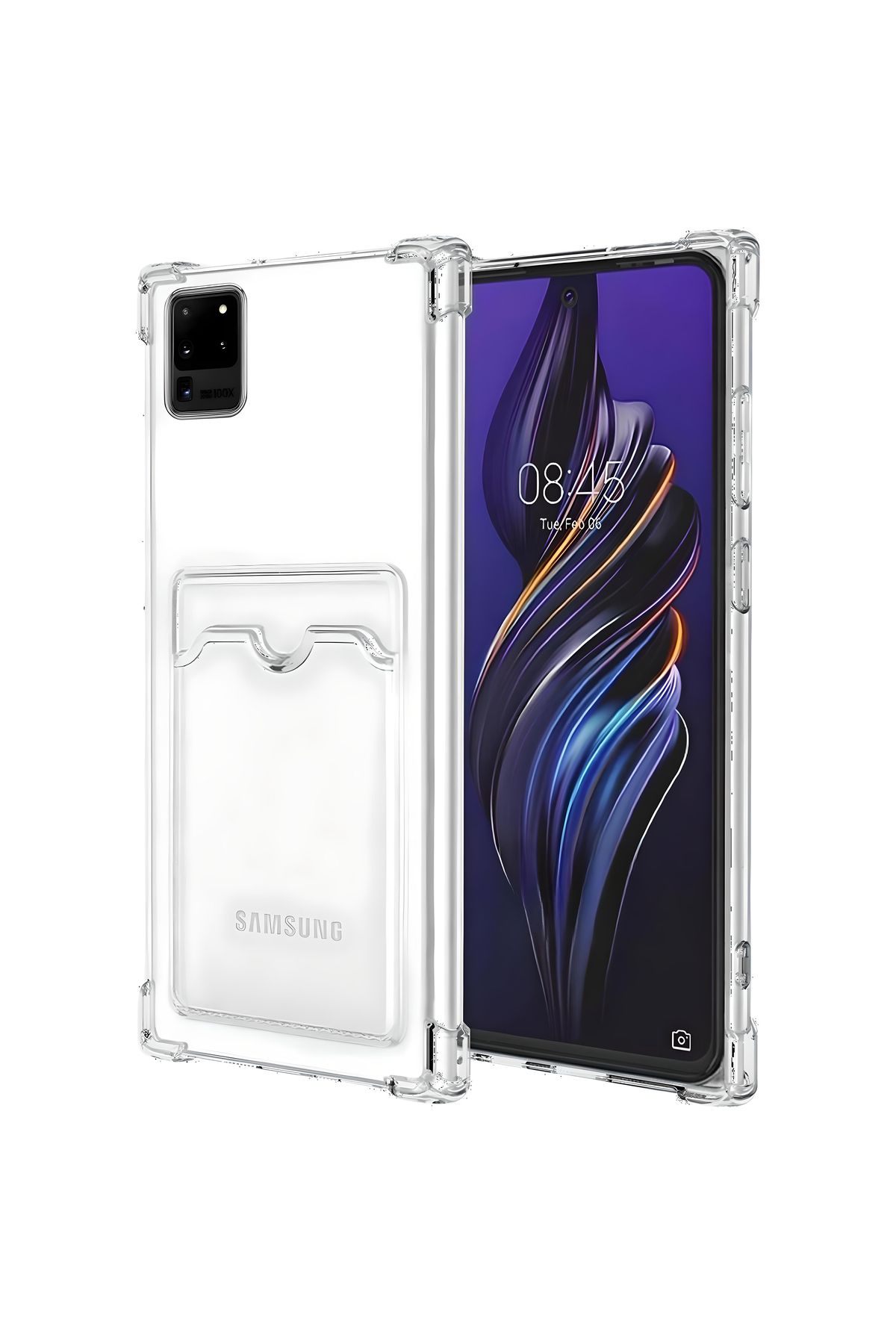 Ehr. Samsung Galaxy S20 Ultra Uyumlu Kamera Korumalı Kartlıklı Köşeleri Airbag Tasarımlı Darbe Önleyici Ş
