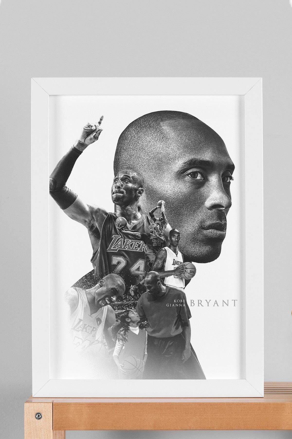 Saturn Kobe Bryant Çerçeveli Tablo - Basketbol NBA Posteri Tablo