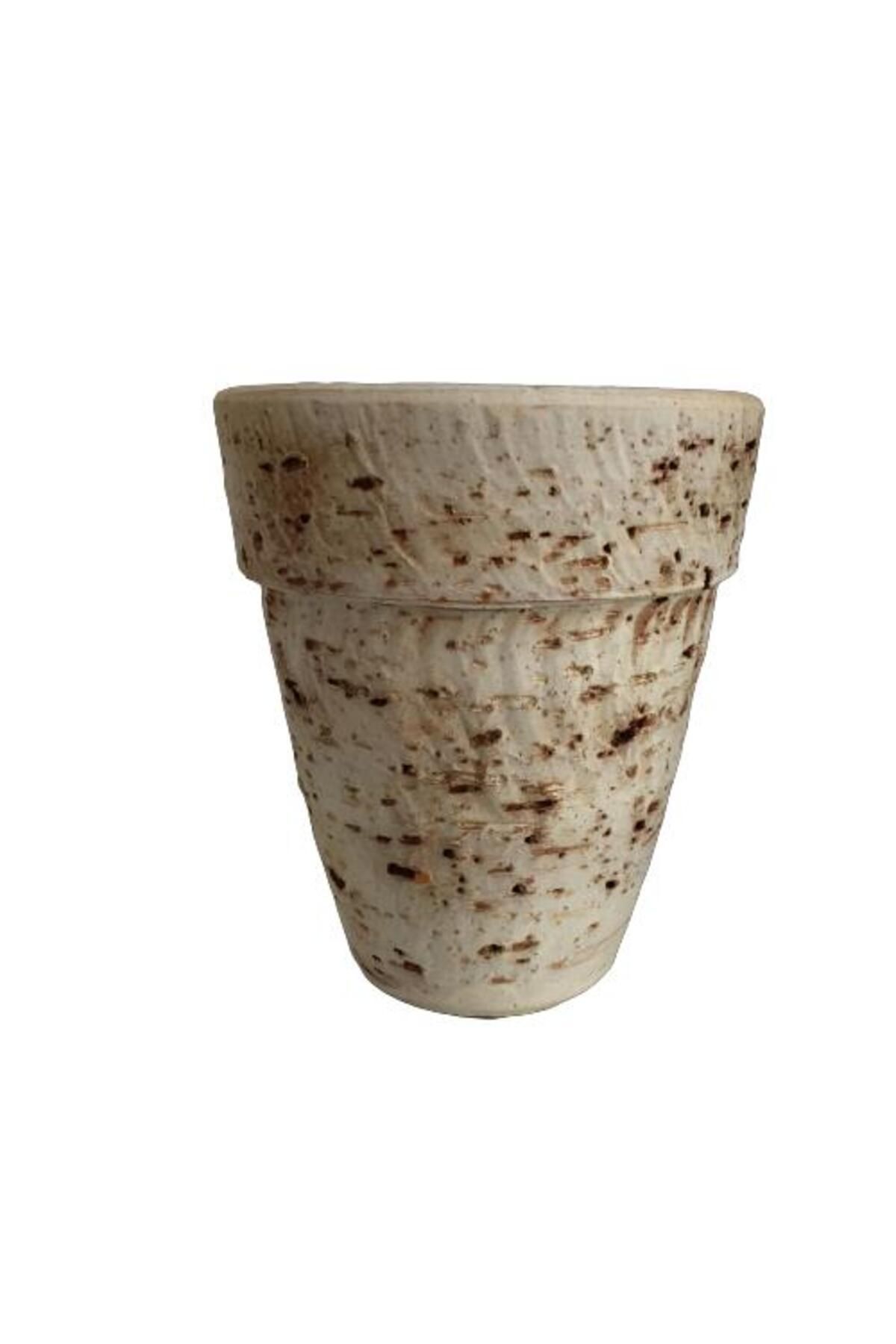 önder botanik Antik Görünümlü Eskitme Toprak Saksı 17 cm*15 cm