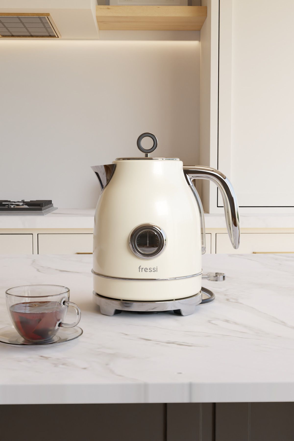 Fressi Isı Göstergeli Retro Kettle Su Isıtıcısı 1,7 Litre Fr-kt05 Vintheat