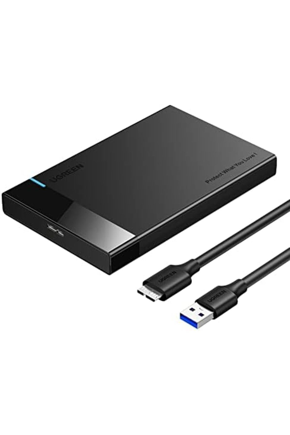 Ugreen-Hard Drive Enclosure Adapter USB 3.0 to SATA External Hard Disk Case Compatible for 2.5 Inch 2