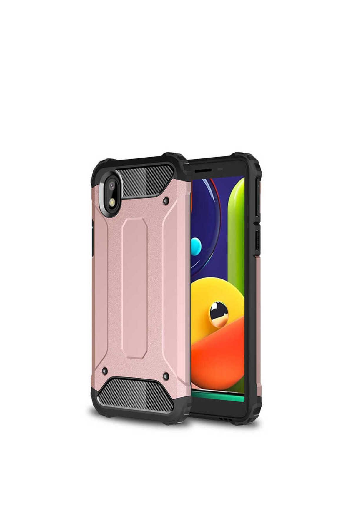 System Com Galaxy A01 Core Kılıf Zore Crash Silikon Kapak