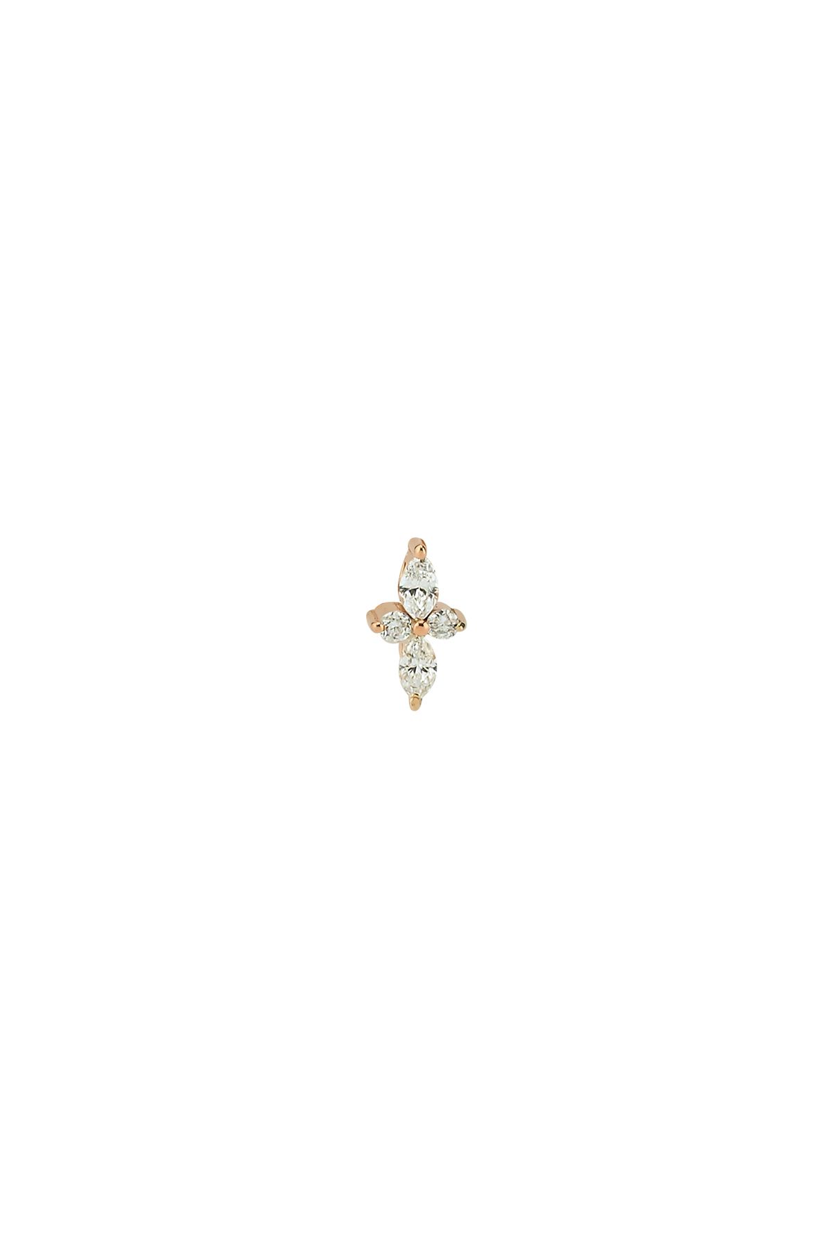 BEE GODDESS Mondrian XS Markiz Pırlanta Altın Piercing