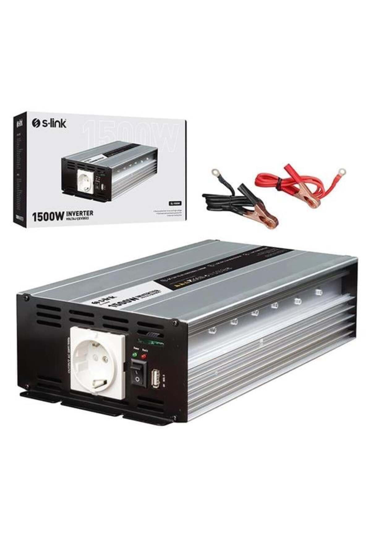 Roses Store S-Link Sl-1500W Dc12V-Ac230V 1500W İnverter