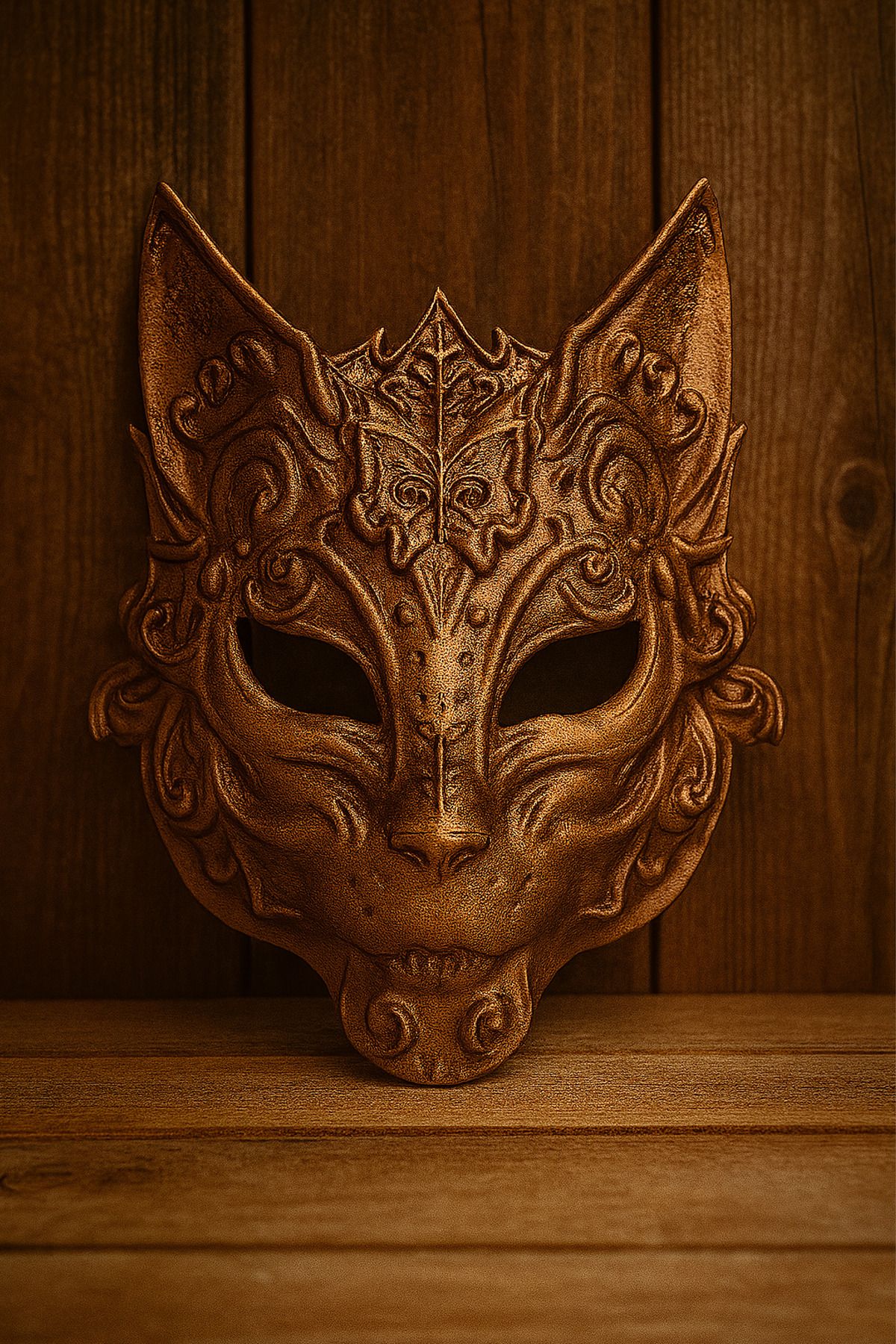 expreshediye Kedi Maskesi, Bronz Renk Kedi Maske