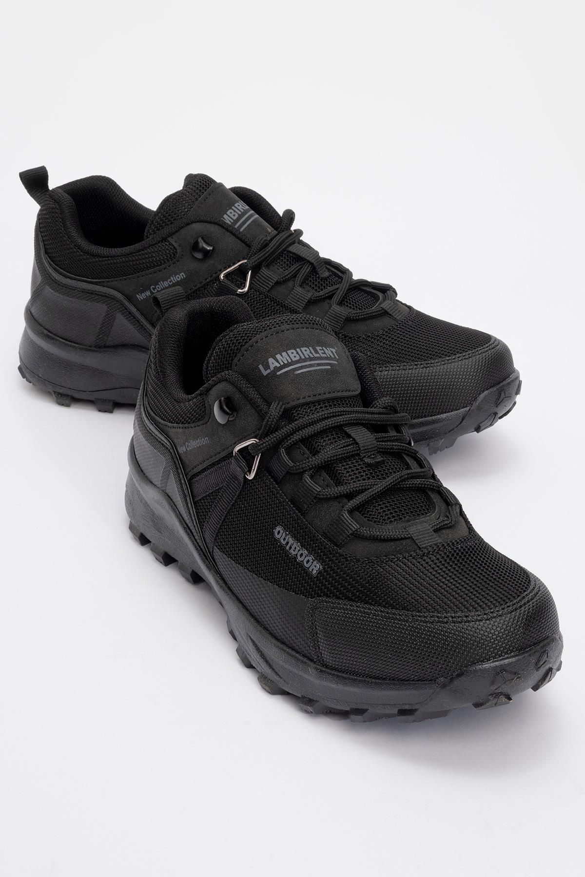 CCWAY AYAKKABI Kaydırmaz Erkek Outdoor Spor Bot SİYAH FÜME