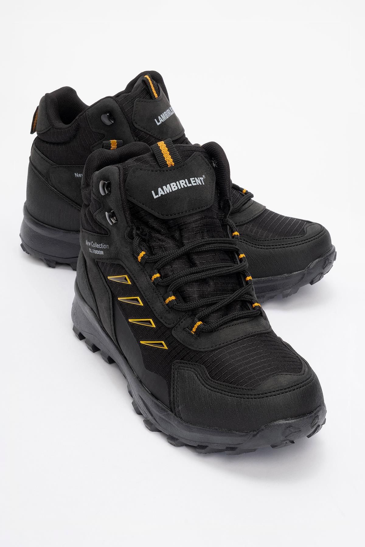 CCWAY AYAKKABI Kaydırmaz Erkek Trekking Bot SİYAH