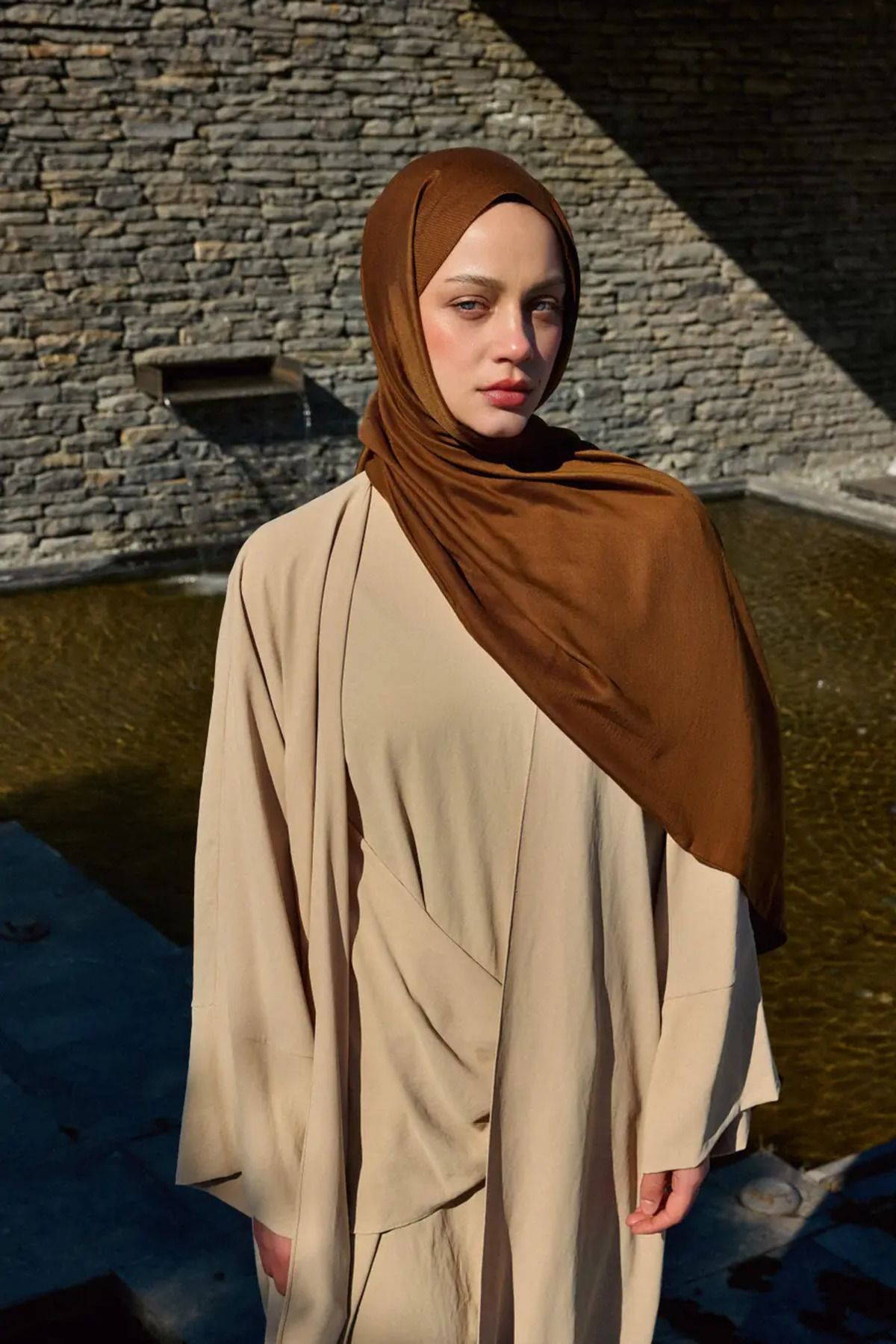 nazendescarf Modal sal kahverengi
