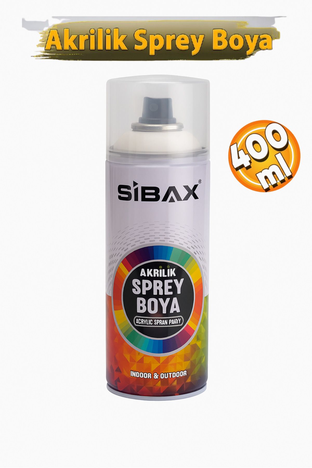 Sibax Akrilik Sprey Boya Beyaz 400 ml