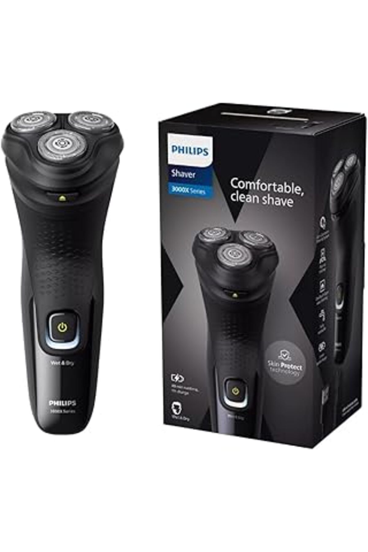 Qedii 3000X Serisi Tıraş Makinesi X3021/00, Sinekkaydı Tıraş, Islak Ve Kuru Kullanım, Hassas Düzeltici