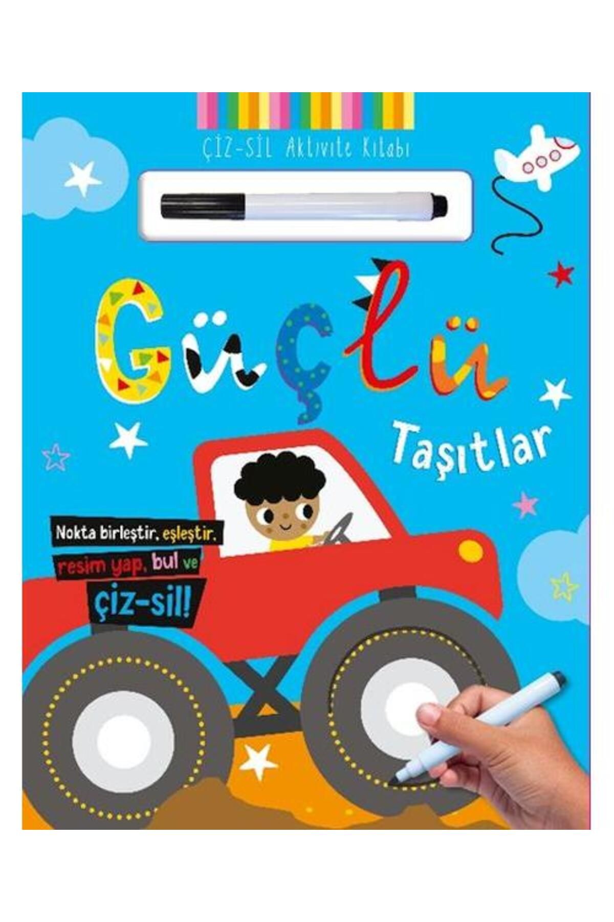 İndigo Kitap Çiz – Sil Aktivite Kitabı Güçlü Taşıtlar