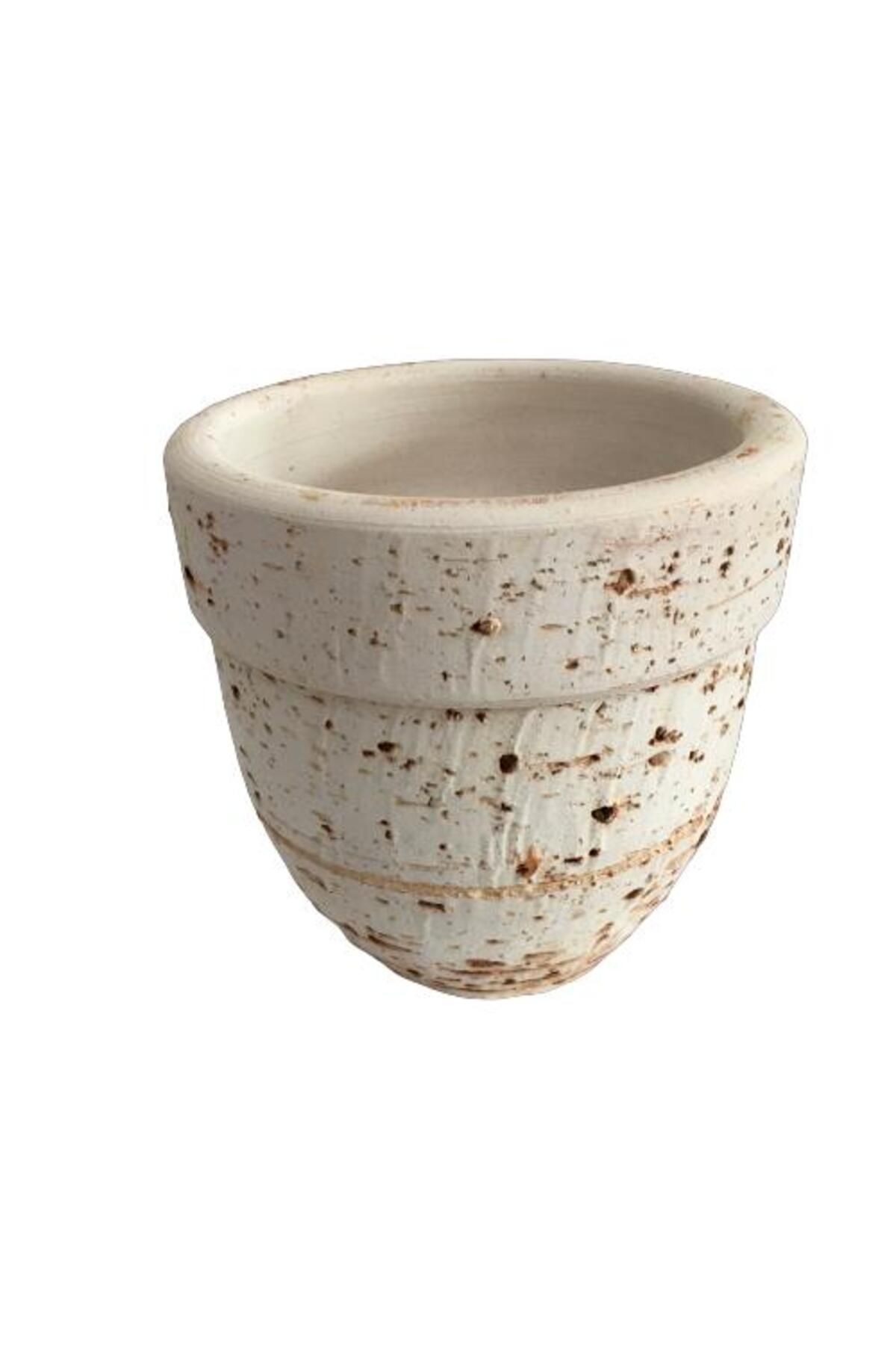 önder botanik Antik Görünümlü Eskitme Toprak Saksı 12 cm x 12 cm