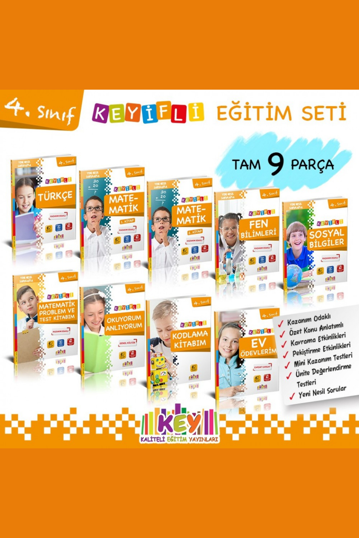 Kaliteli Eğitim Yayınları KEY Yayınları 4. Sınıf Kaliteli Eğitim 9