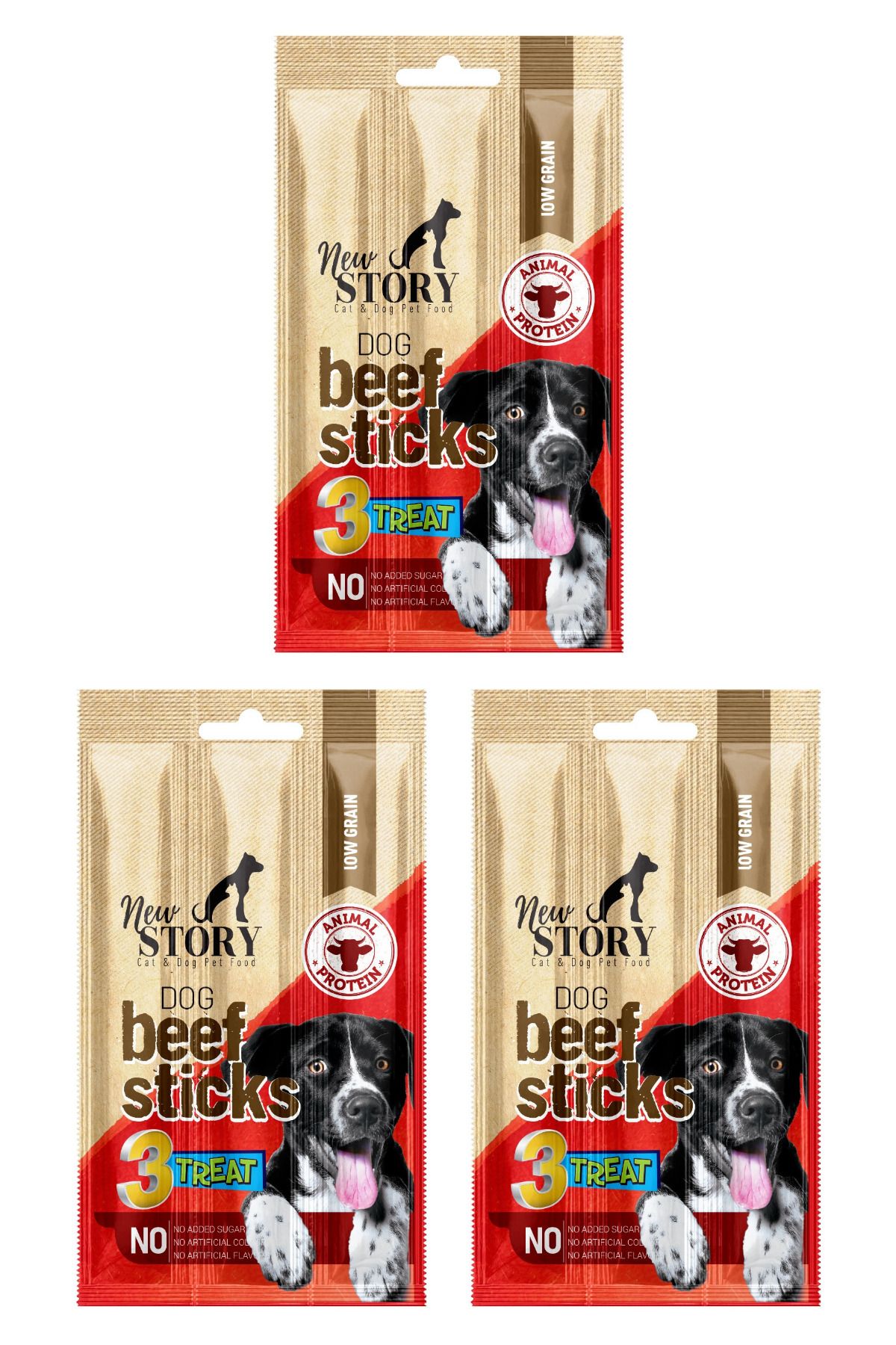 New Story Dog Beef Stick 3 Adet 3x11Gr. Biftekli, Çubuk, Köpek Ödül Maması