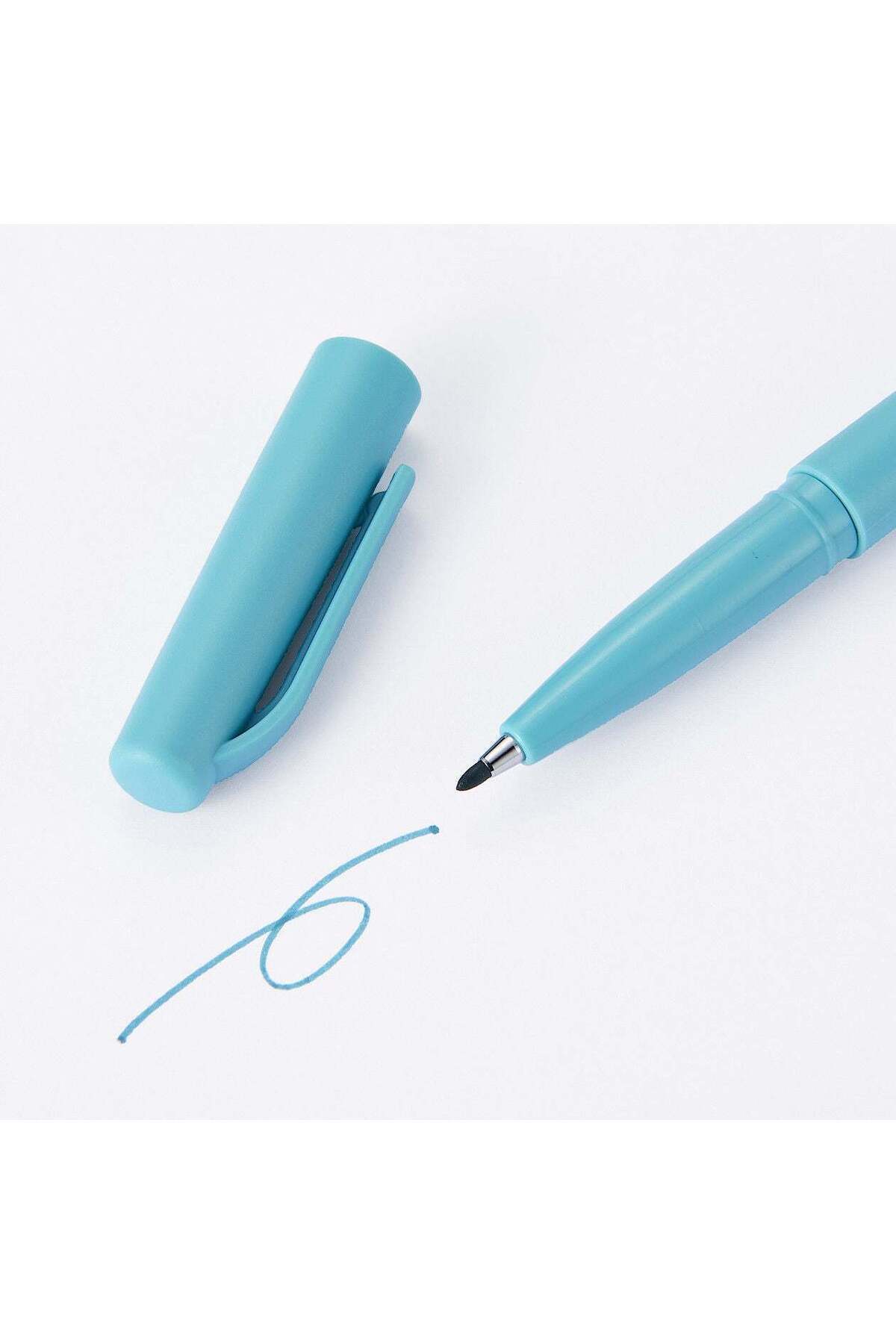 Muji-Water-based Felt-Tip Pen, Greyish Cyan 2