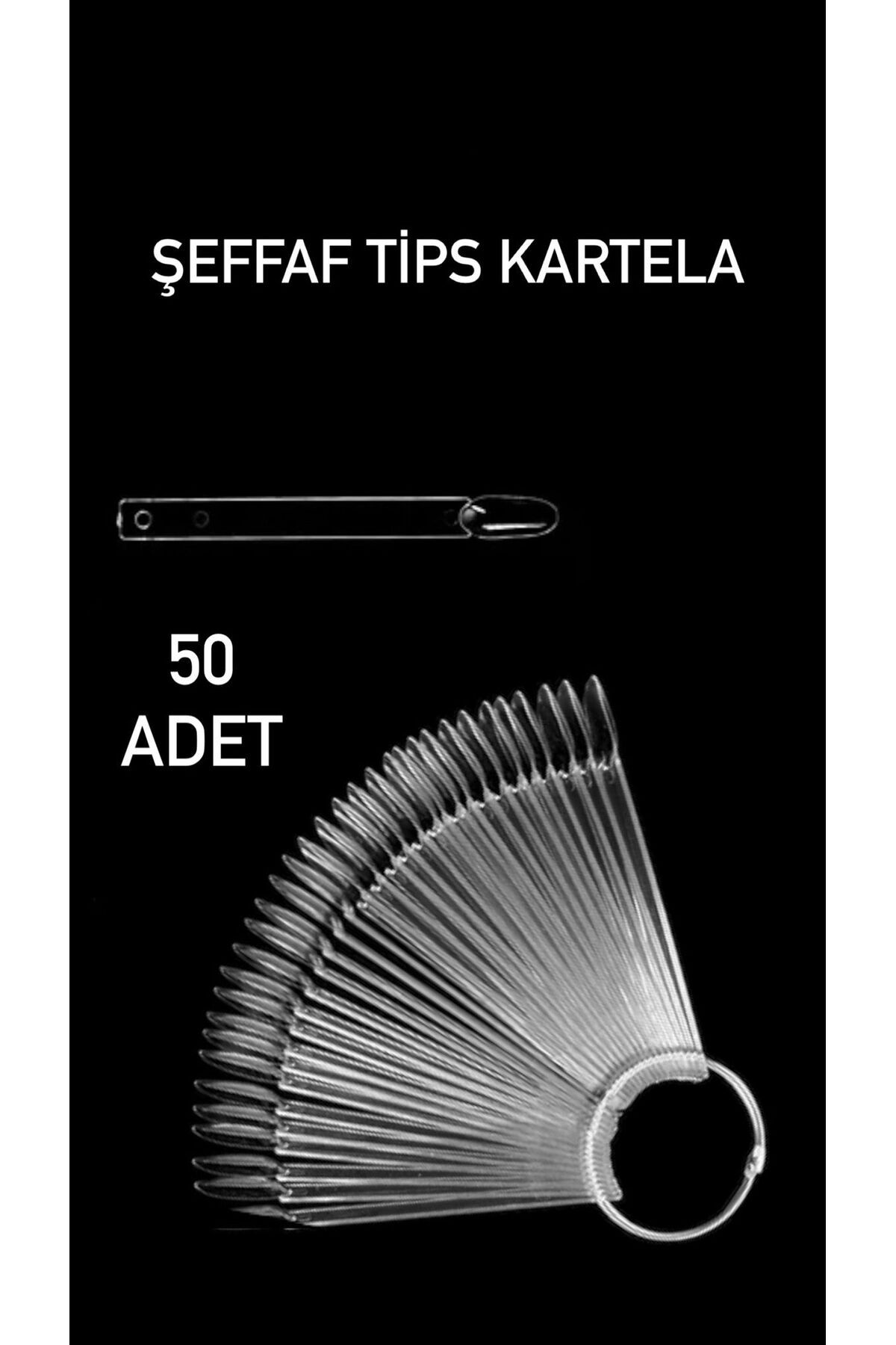 CROJE KALICI OJE Şeffaf Badem Tips Kartela (50 li)