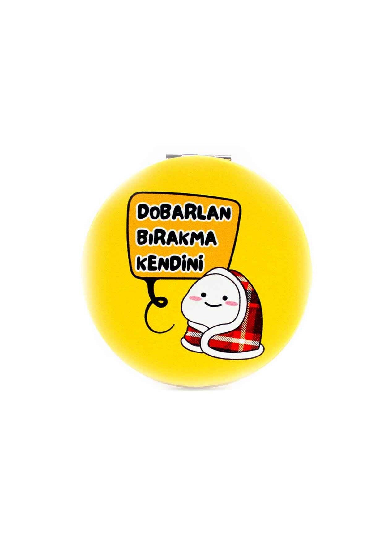 PALTO TASARIM Dobarlan Bırakma Kendini Cep Çanta Makyaj Aynası - Kompakt Cep Aynası