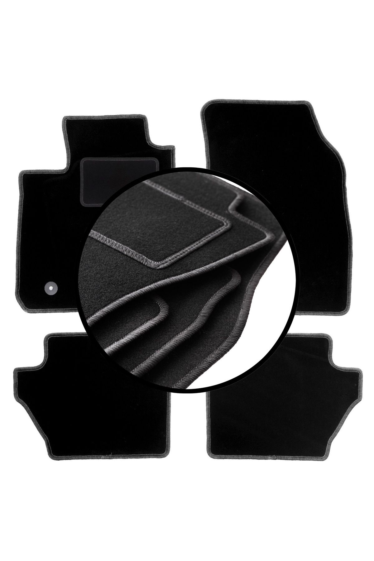 shumee Set Complet De Covorașe Velur Pentru: Ford Ka+ Hatchback (2014-) - One Size