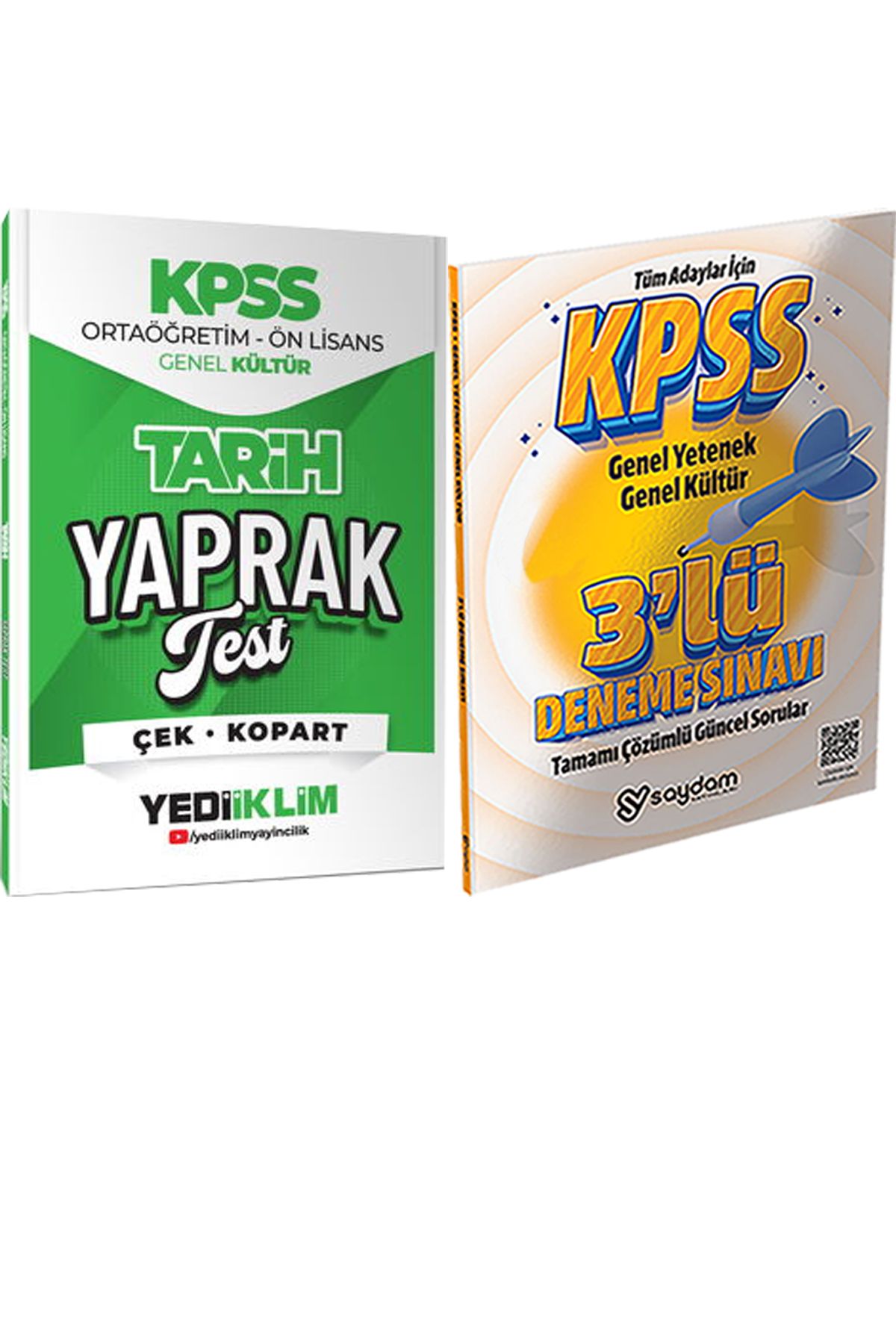 Yediiklim Yayınları 2026 KPSS Ortaöğretim Ön Lisans Tarih Çek Kopart Yaprak Test + 3lü Deneme Hediye