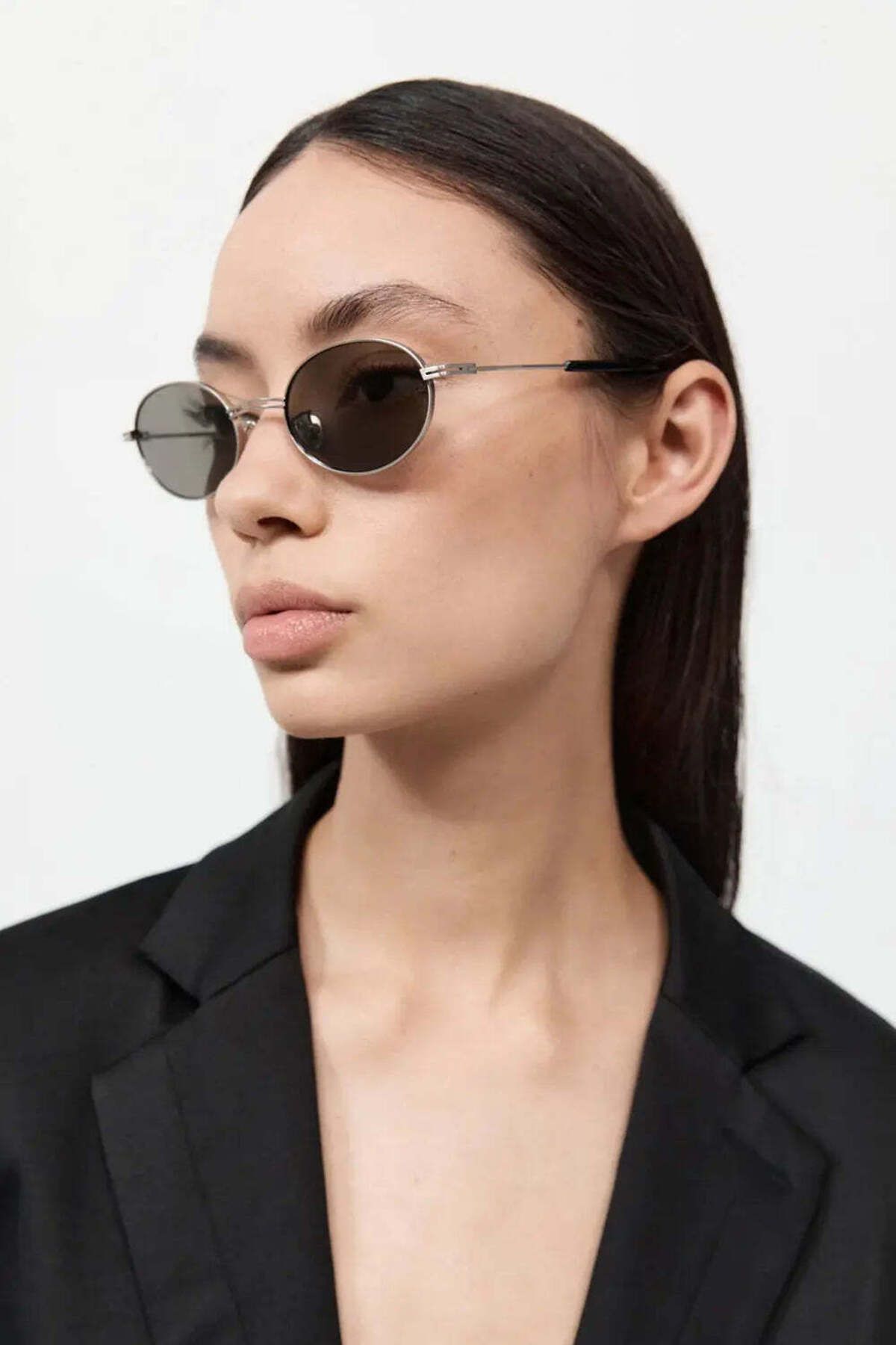 American Rag Cie Unisex İnce Metal Oval Güneş Gözlüğü - 100% Doğal Asetat ve Yüksek Kalite Lensler