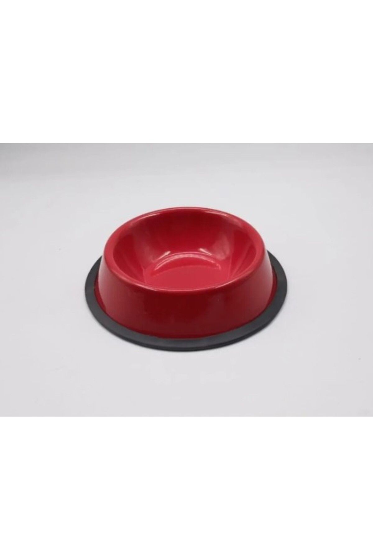 Nostaljik Lezzetler Kırmızı Çelik Kedi Köpek Mama-Su Kabı 16 Cm