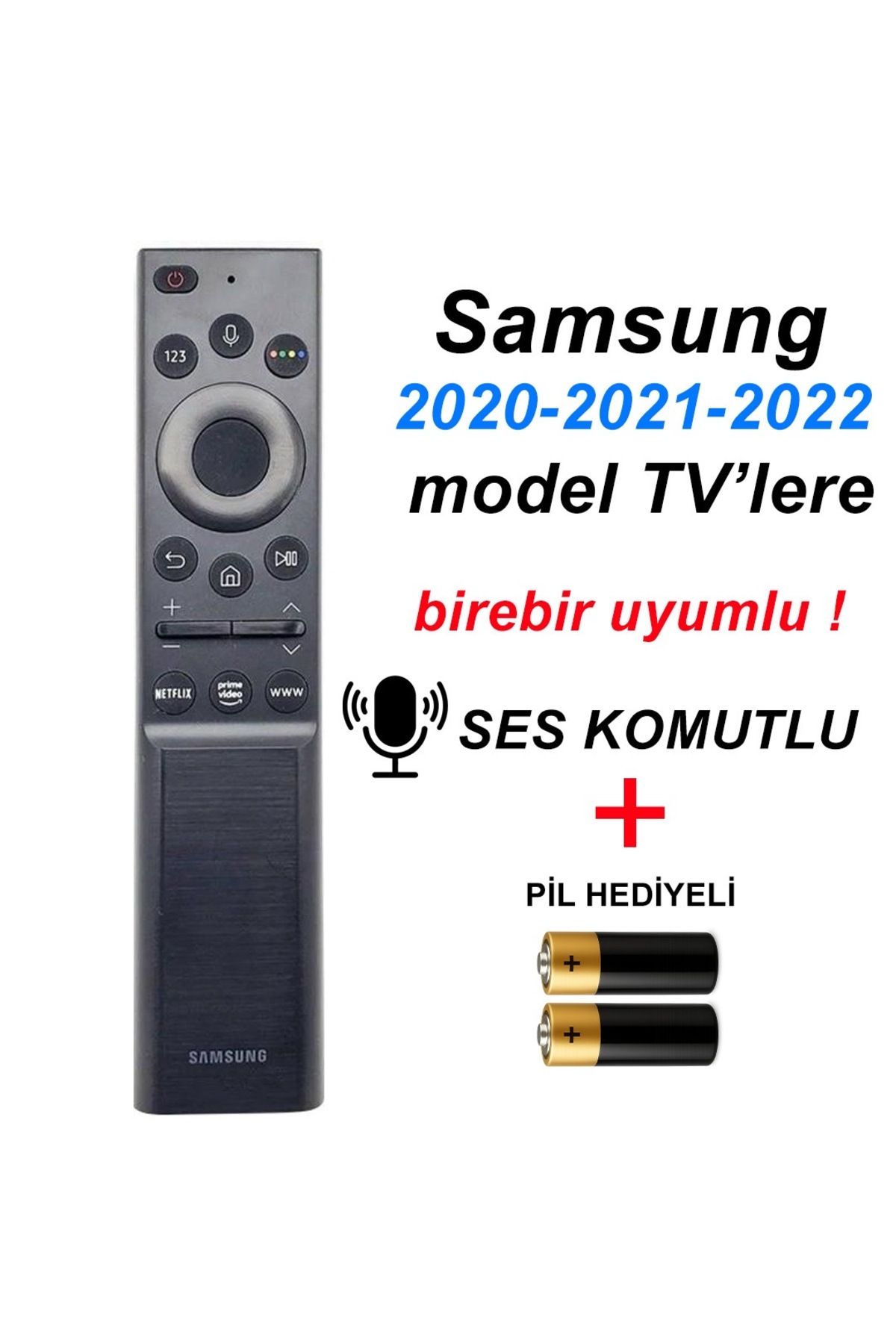 Suntel Samsung 2020-2021-2022 model TV’lere uyumlu kumanda