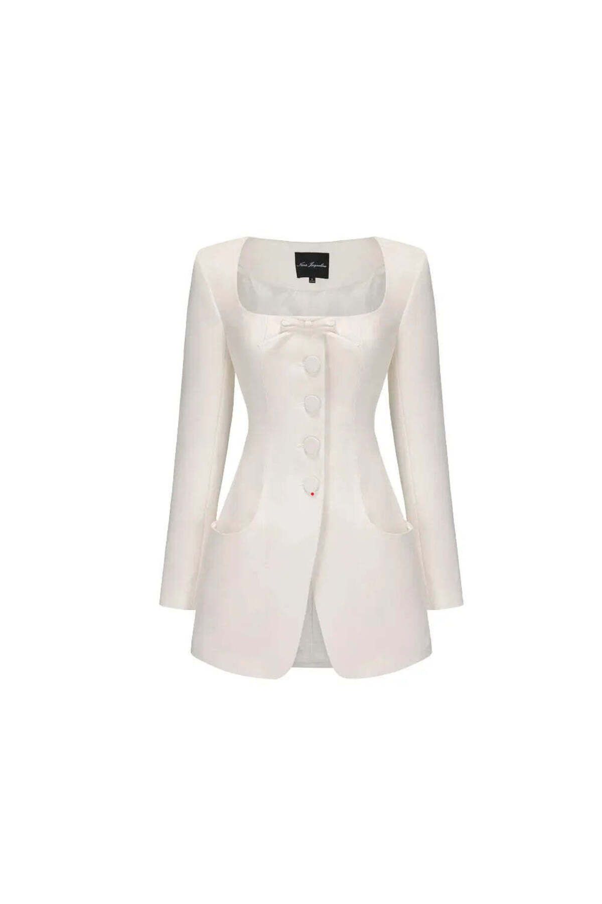 American Rag Cie Kadınlar için Tiffani Beyaz Blazer – Şık ve Rahat Seçenek