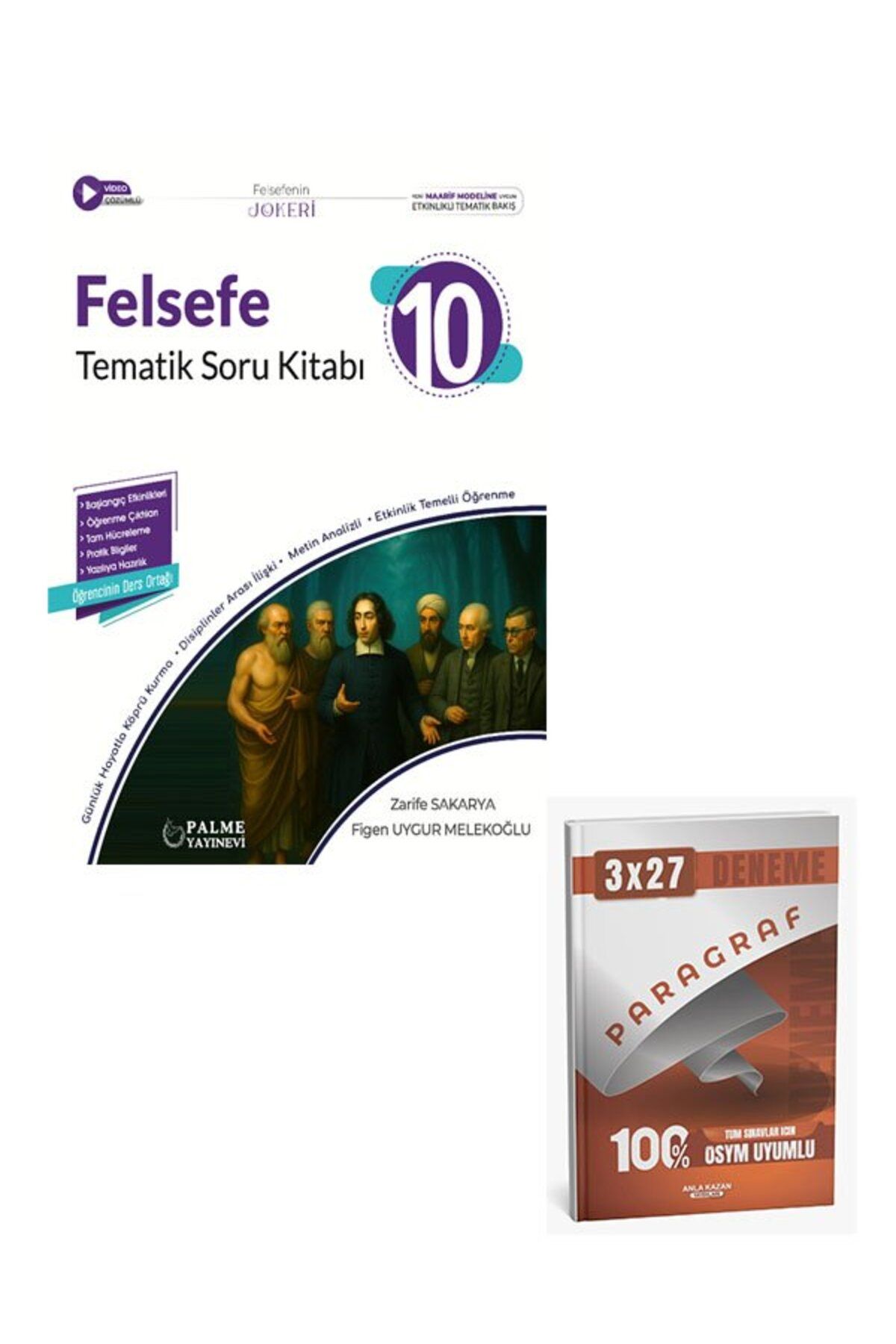 Anla Kazan Yayınları Palme 2026 10. Sınıf Felsefe Joker Tematik Soru Kitabı+Anla Kazan Paragraf