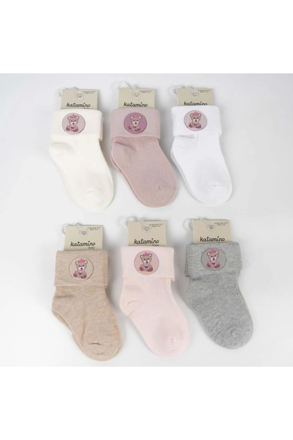 Eng Nessiworld Katamino Bukre Aks Kız Bebek Soket Çorap K46292 Asorti