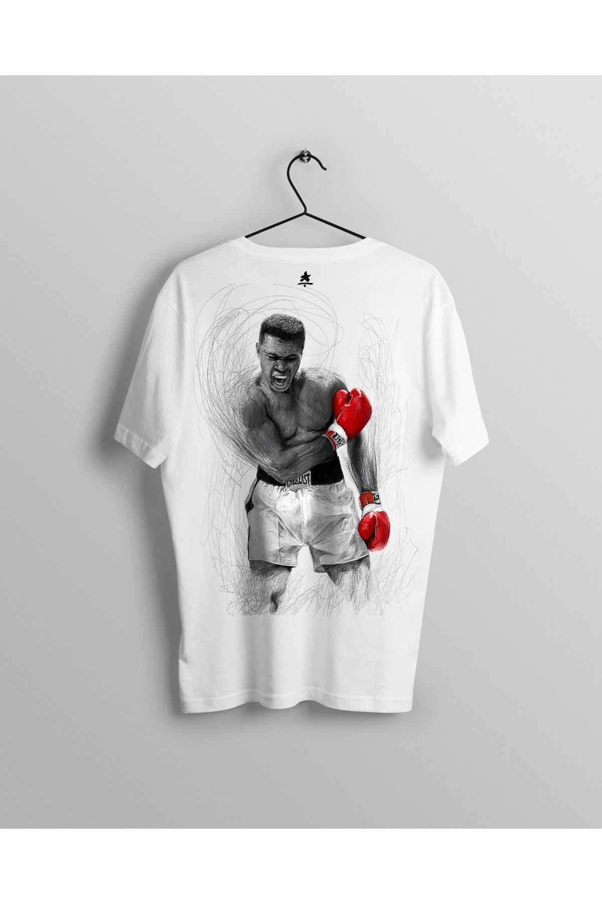 Ct Erkek Oversize Baskılı T-Shirt - Fighter III
