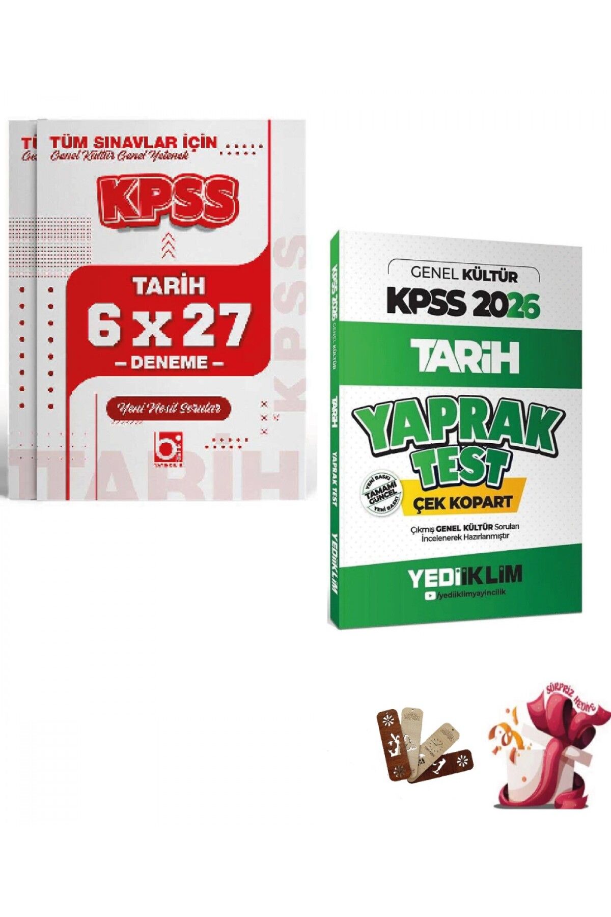 Bi bigelio 2026 KPSS Tarih Yaprak Test ve Deneme Seti Yediiklim ve Bigelio Yayıncılık