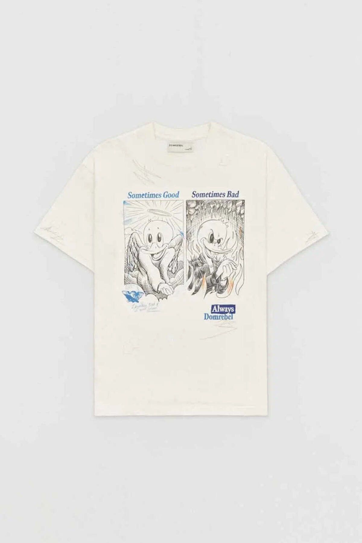 American Rag Cie Kanada Yapımı %100 Pamuk Regular Fit T-Shirt - Özgün Sanat ve Onarım Nakışları ile