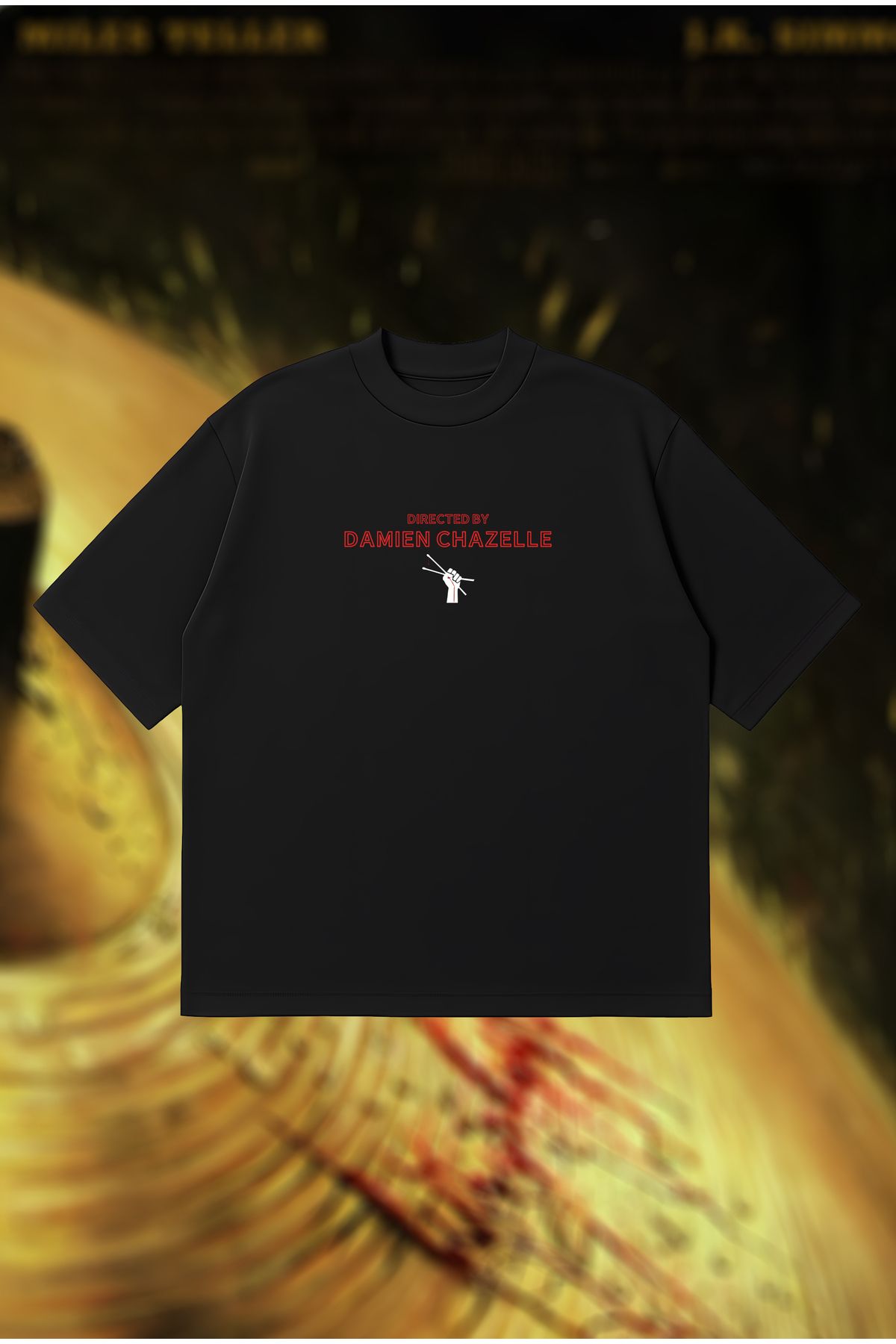 PURE POWER Directed by Damien Chazelle Boxy Fit Oversize Unisex Tshirt – Baskılı Tişört | Streetwear