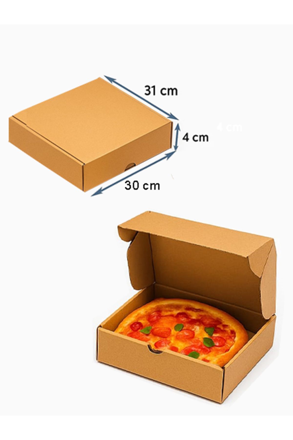 kutucum Pizza Kutusu 30 x 31 x 4 CM