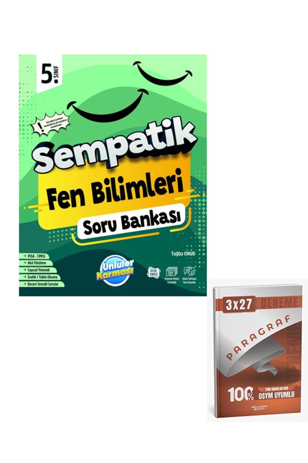 Anla Kazan Yayınları Ünlüller 2026 5.Sınıf Sempatik Fen Bilimleri Soru Bankası+Anla Kazan Paragraf