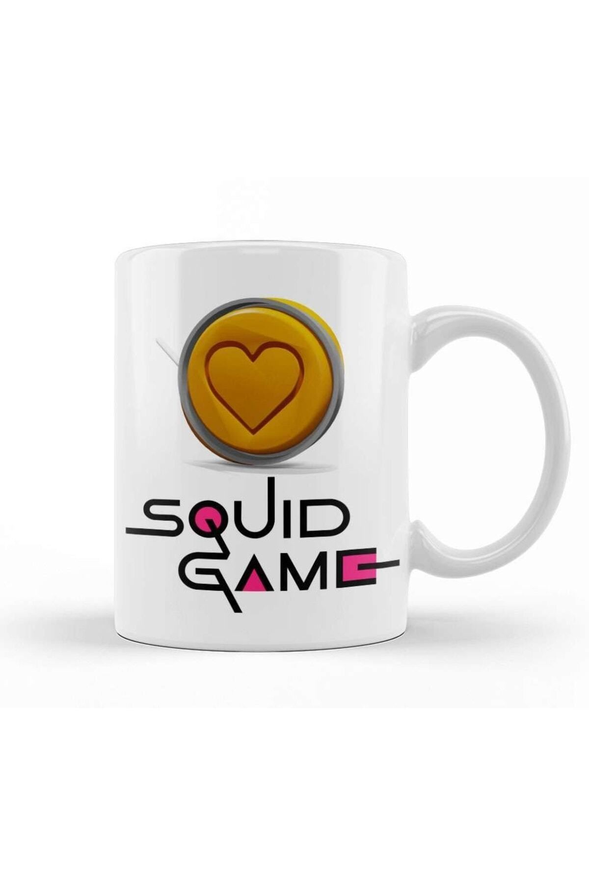 BİBANAPROMOSYON Squid Game 03 Kupa Bardak Porselen