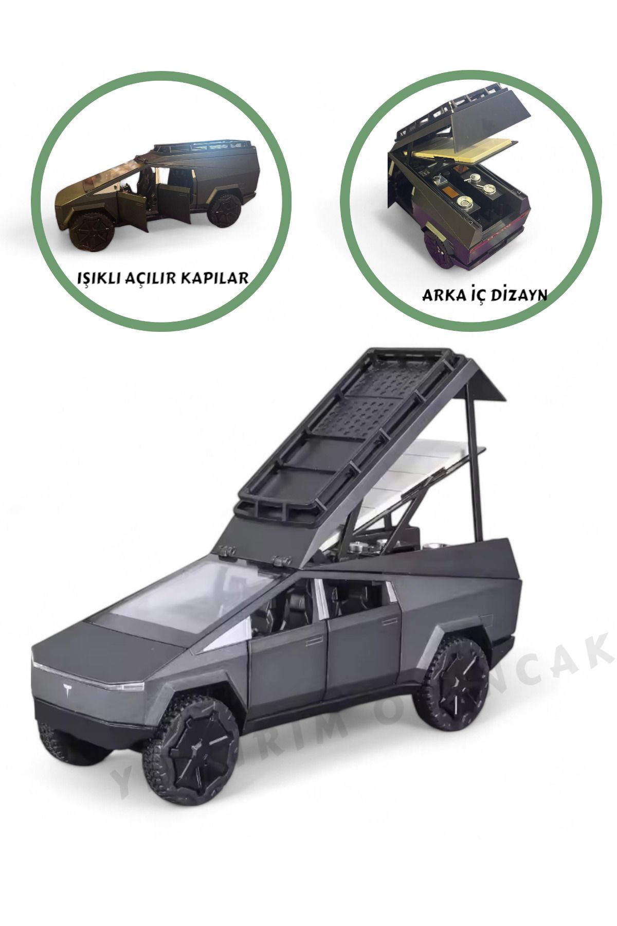 YILDIRIM OYUNCAK Sesli Işıklı Çek Bırak Model Açılabilir Kapılar Full Fonksiyon Metal Kasa 23 cm Araba