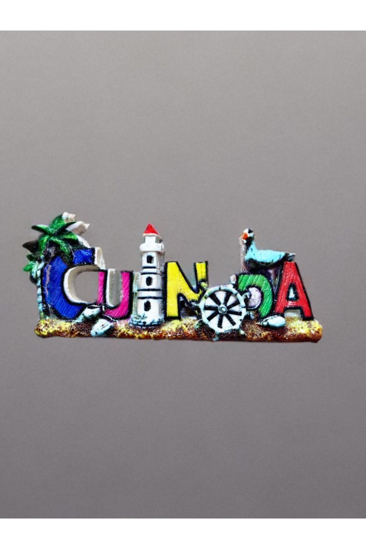 Home CUNDA Temalı Polyester Magnet. 10,50cm x 5cm.