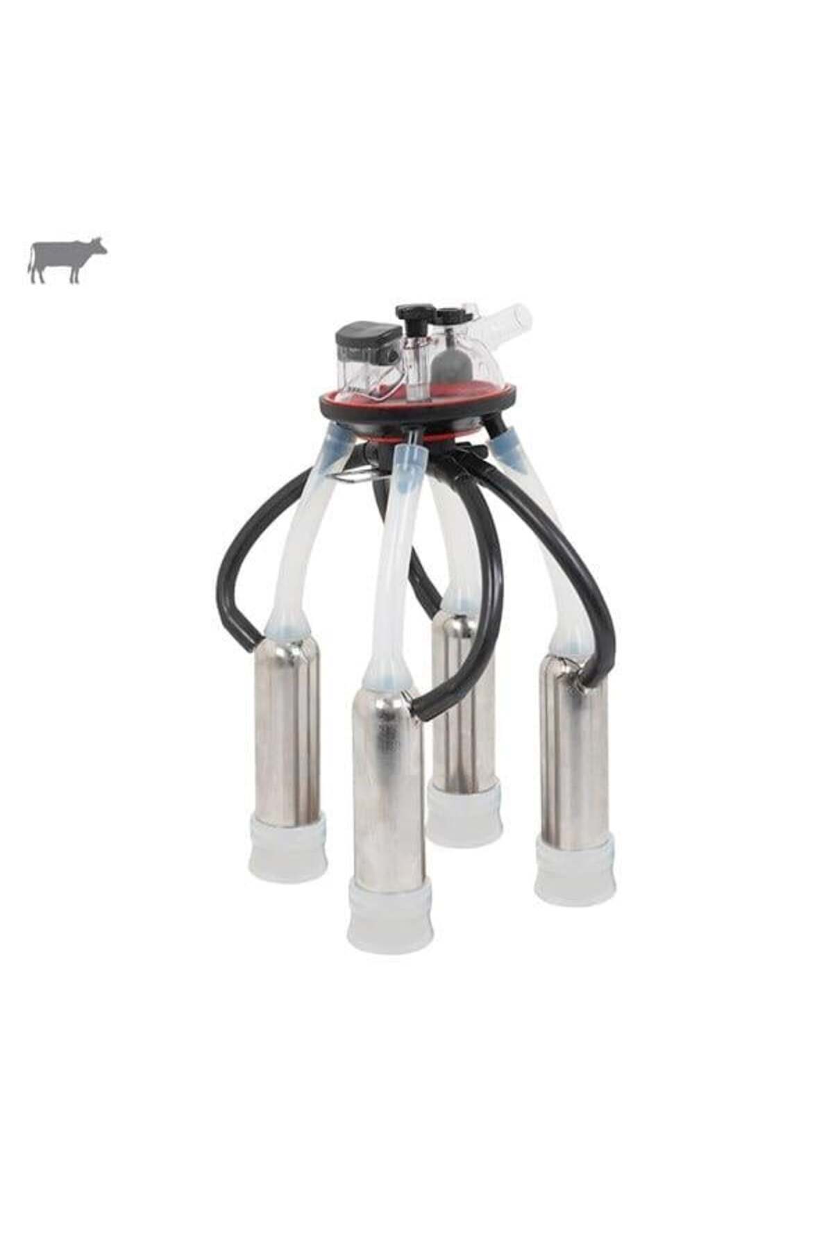 Melasty 240 cc Sağım Demeti (Tam Tip Paslanmaz Kılıf/Atala Ø24 Uzun Meme Lastiği-Silikon)