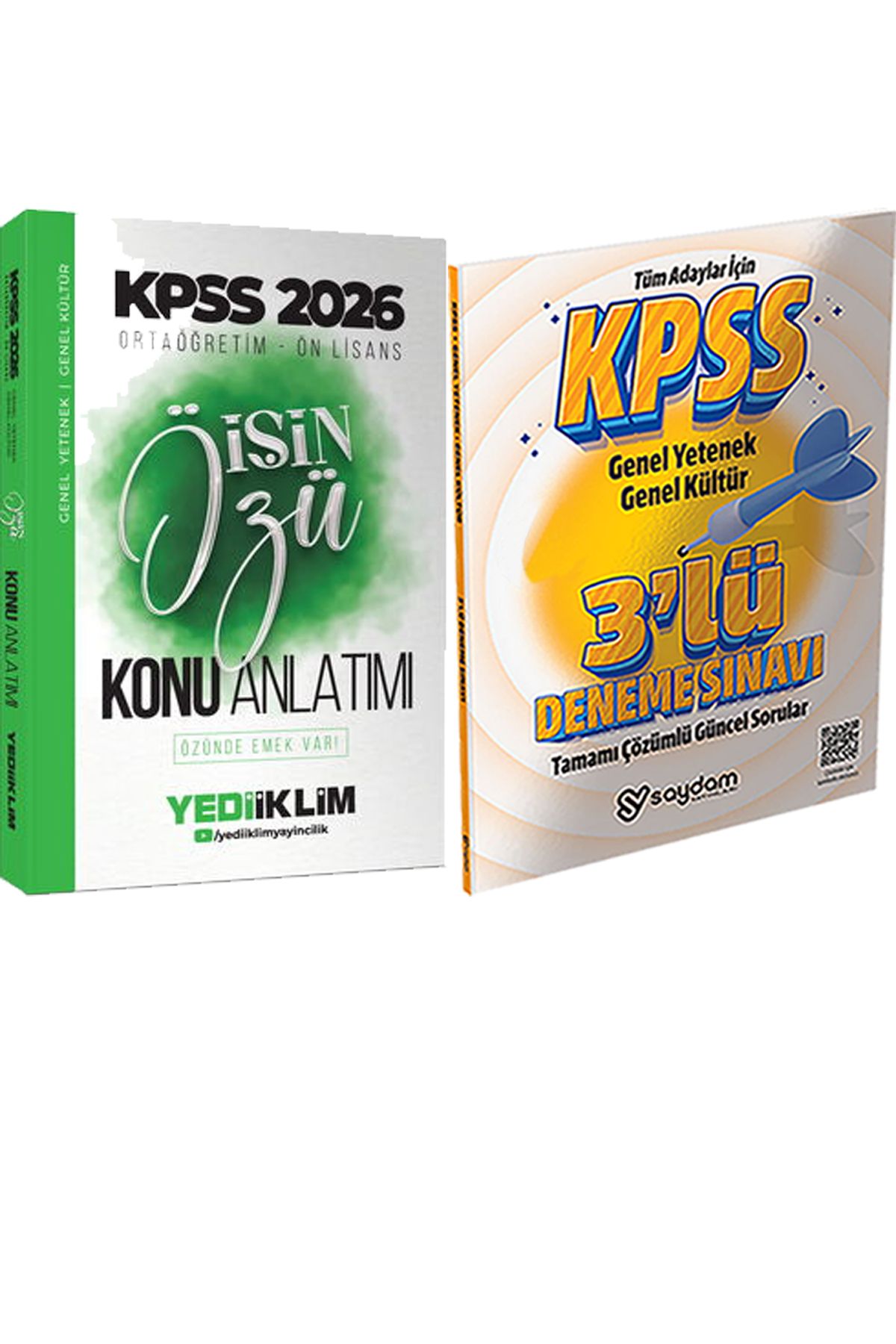 Yediiklim Yayınları 2026 Kpss Ortaöğretim-Önlisans İŞİN ÖZÜ Tek Kitap Tamamı Renkli Konu Anlatımı + 3lü Deneme Hediye