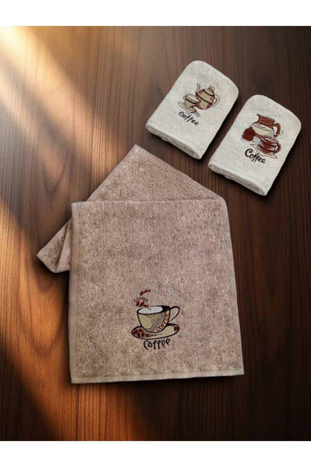 asev tekstil 30x50 Cm 3lü Mutfak Havlusu | El Havlusu | Yüz Havlusu Seti
