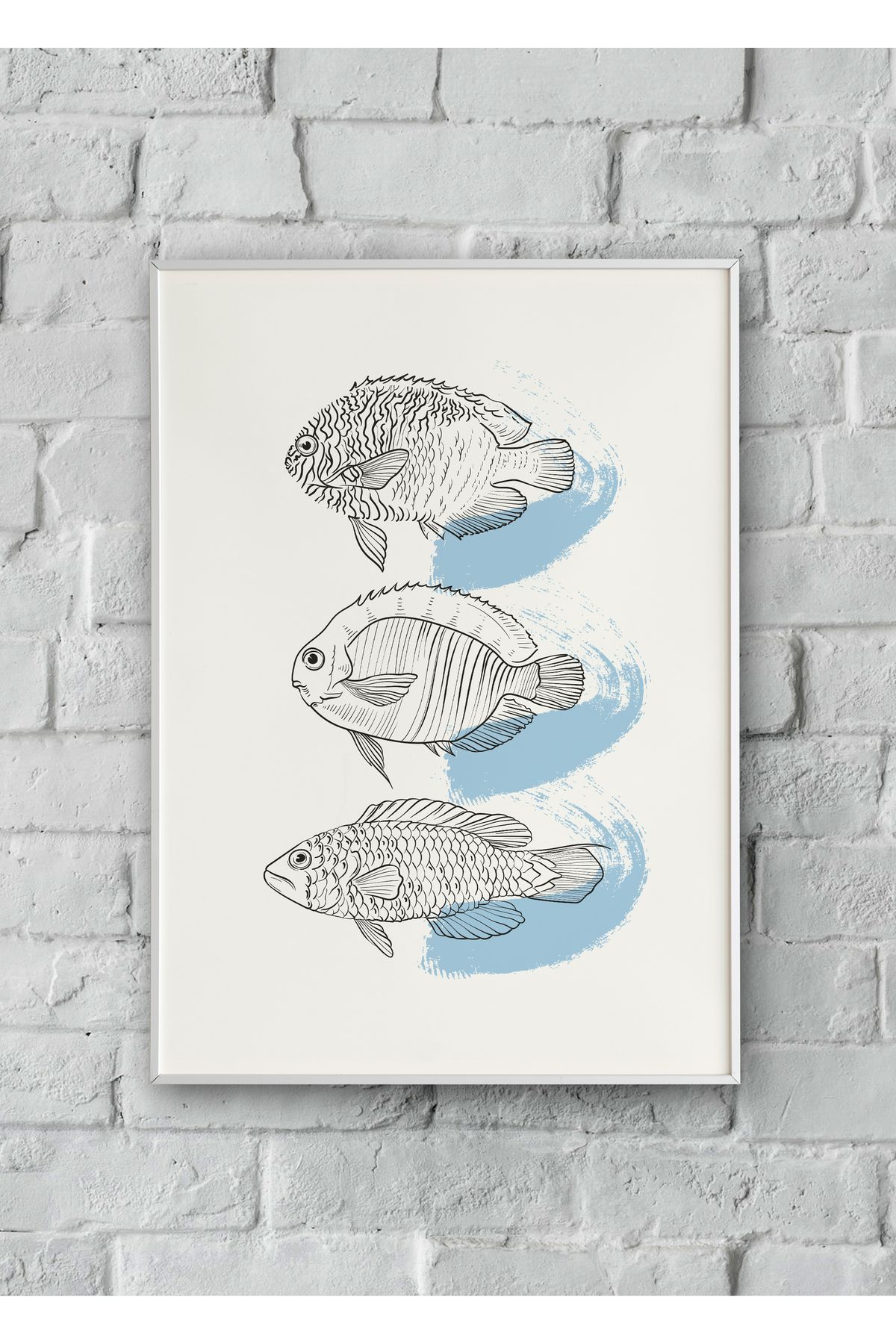 LAUBE HOME "Fishes" Poster Tablo (Çerçeveli)