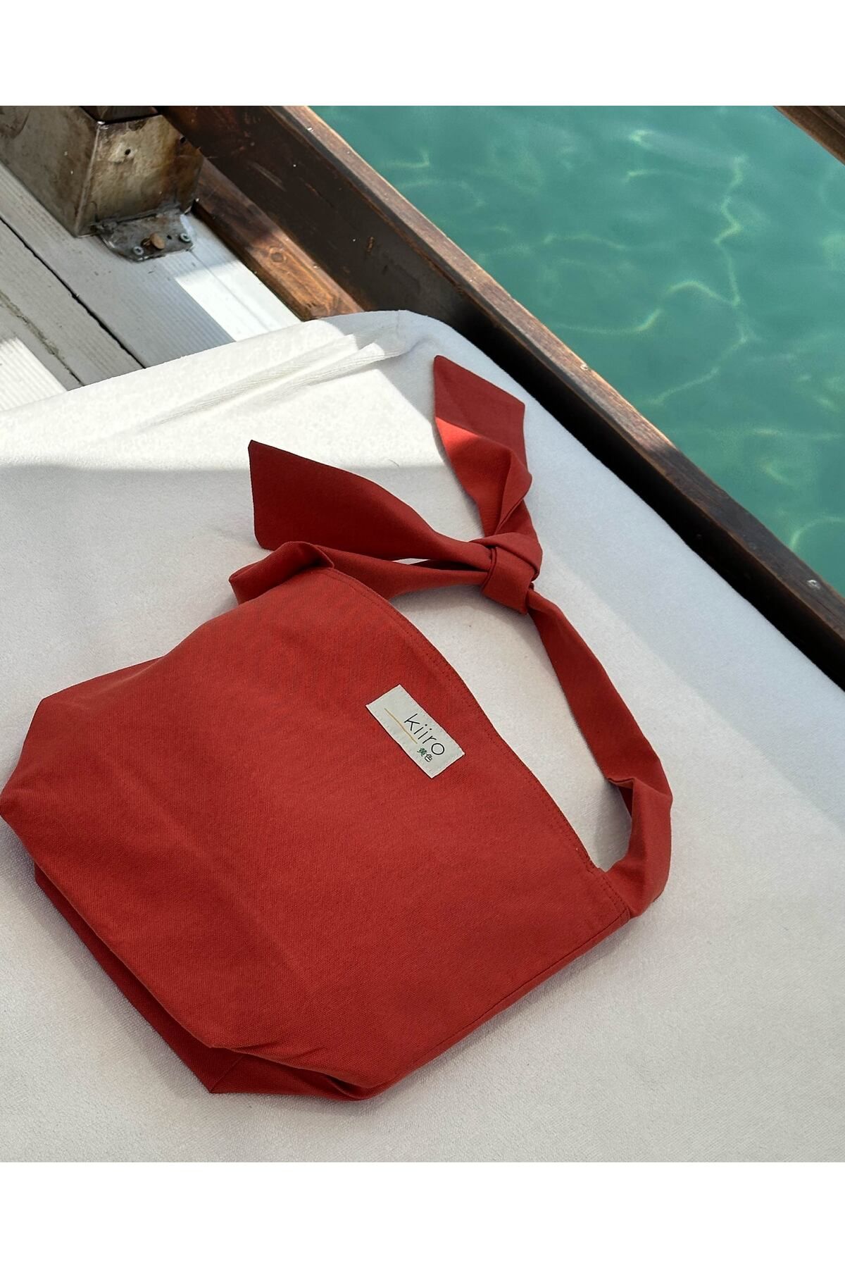 Kiiro Bow Kiremit Bağlamalı Çanta